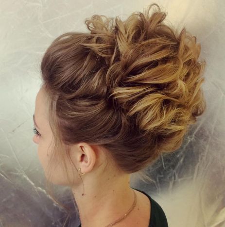 Updo with Pinned Waves