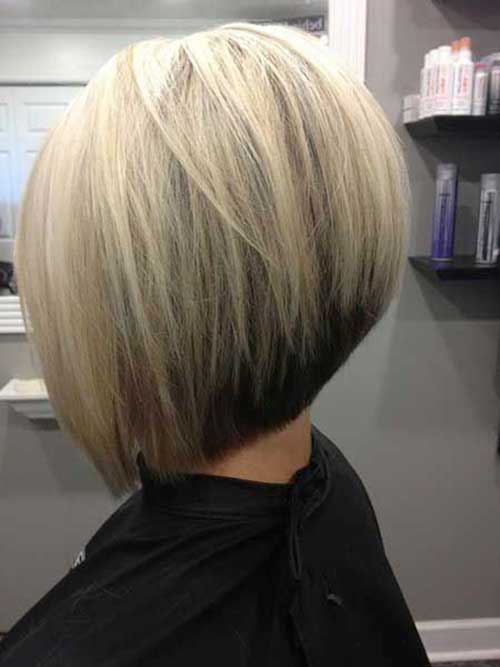 A line bob with an ombre