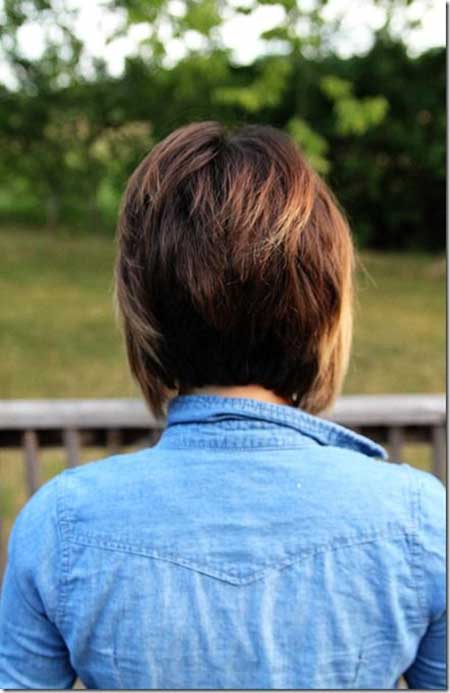 Amazing Back View of a Graduated Bob Hairstyle