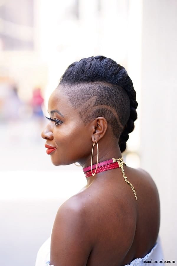 Amazing Shaved Sides Hairstyles for Black Women 6