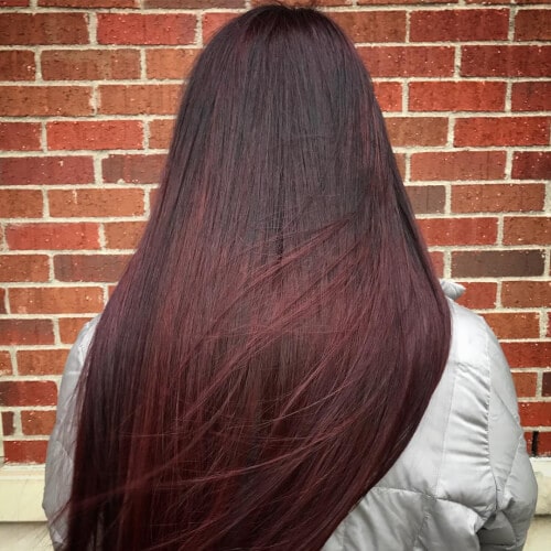 Black to Cherry Red Ombre