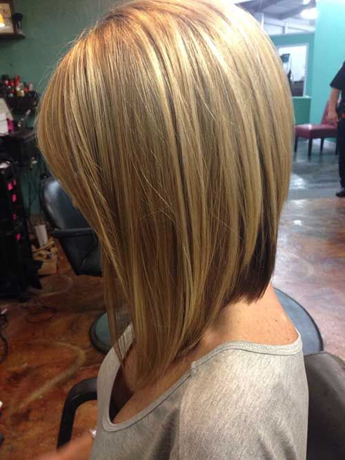 Blond Rounded Bob