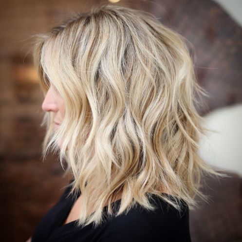 Blonde Layers for Thick Hair