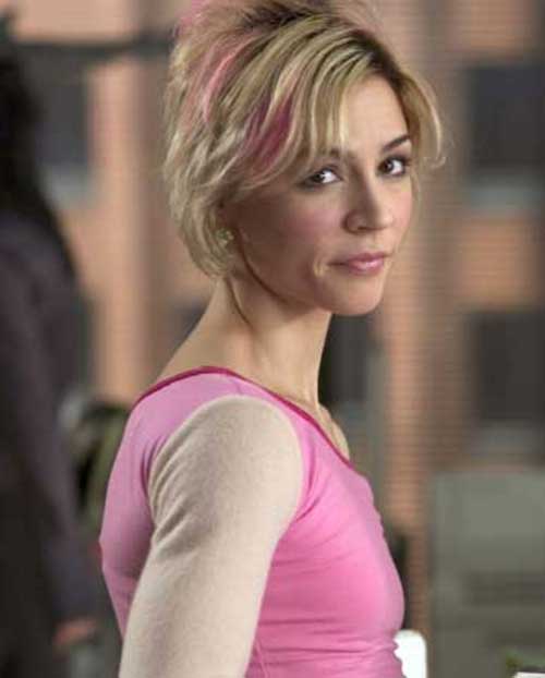 Blonde and Pink Short Hairstyle