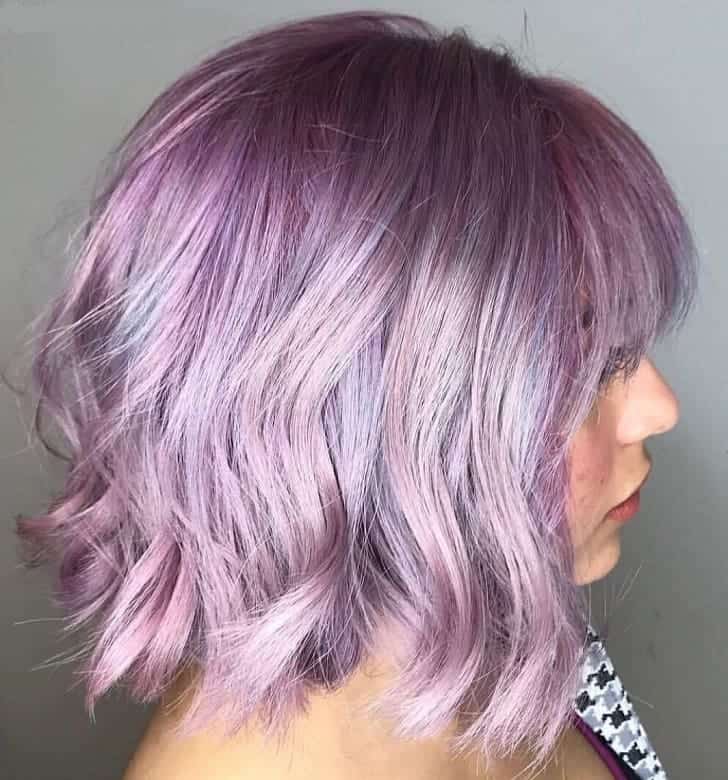 Bob with Lavender Purple Hair