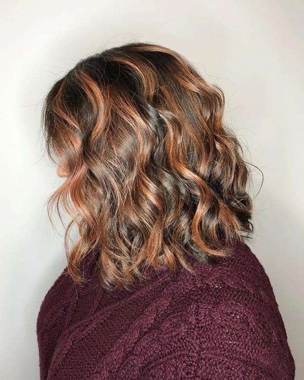 Brunette Hair Highlights and Waves