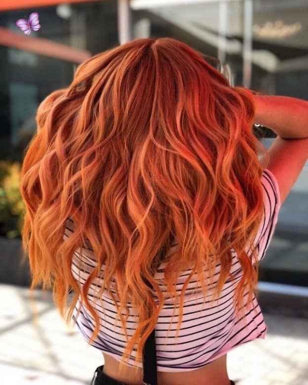 Burnt Orange Hair Ombre