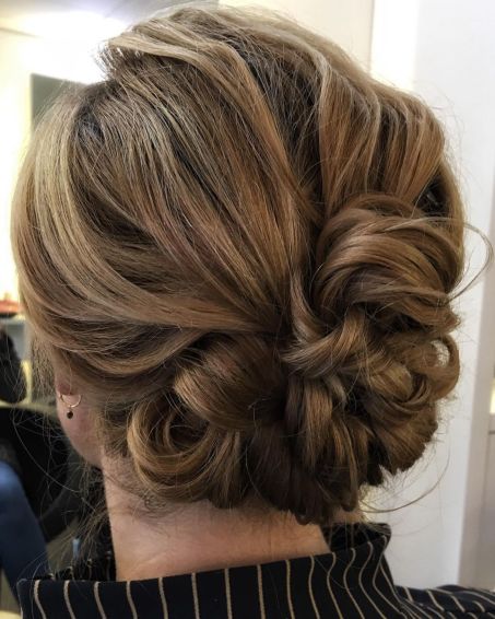 Cute Looped and Pinned Updo