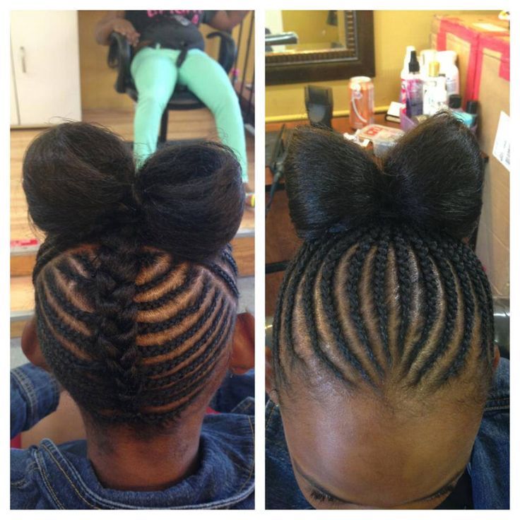 Hair Bow with Braids