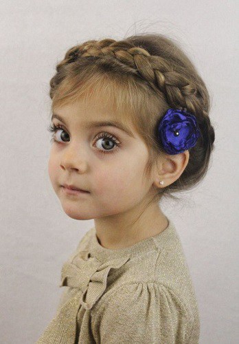 Little Girl’s Braids with Beads 19