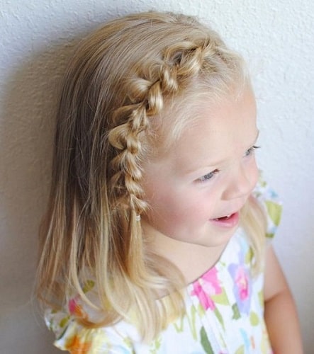 Little Girl’s Braids with Beads 21