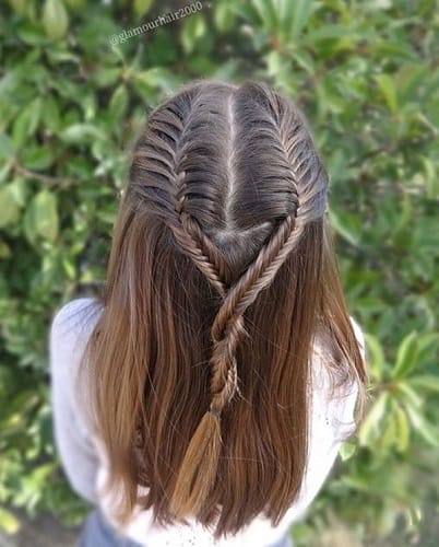 Little Girl’s Braids with Beads 24