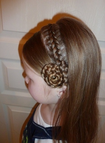 Little Girl’s Braids with Beads 41