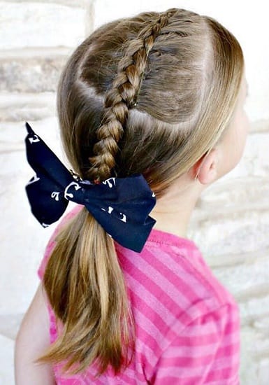 Little Girl’s Braids with Beads 46