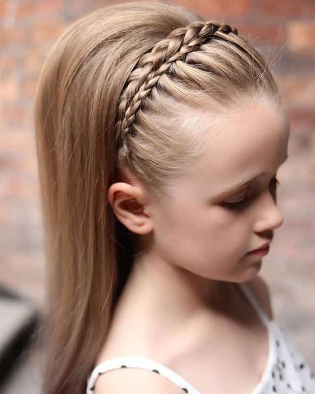 Little Girl’s Braids with Beads 51