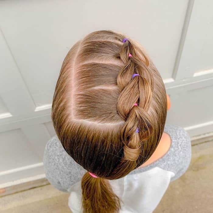 Little Girl’s Braids with Beads 53