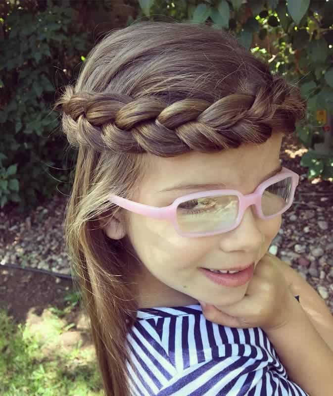 Little Girl’s Braids with Beads 65
