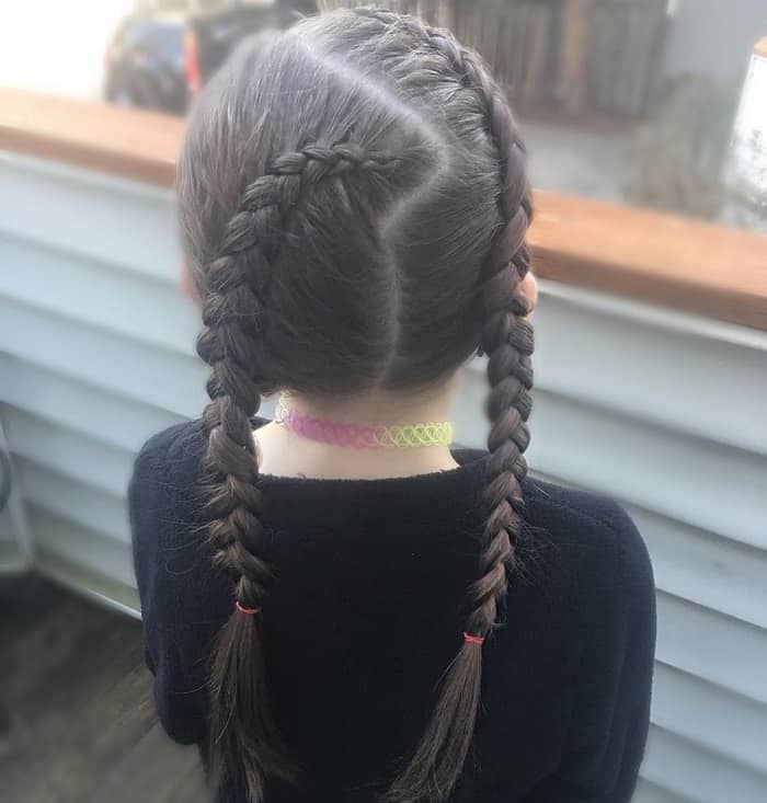 Little Girl’s Braids with Beads 68