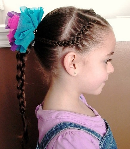 Little Girl’s Braids with Beads 7