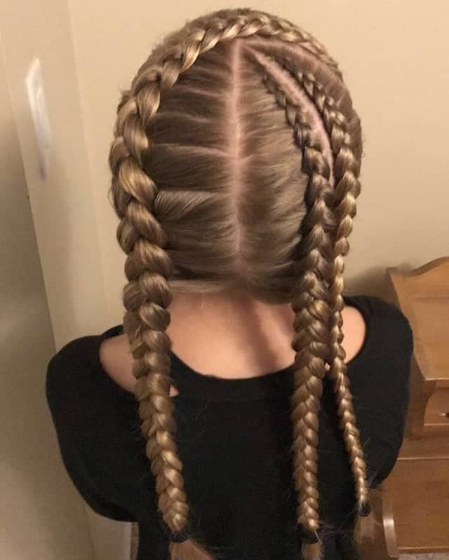 Little Girl’s Braids with Beads 77