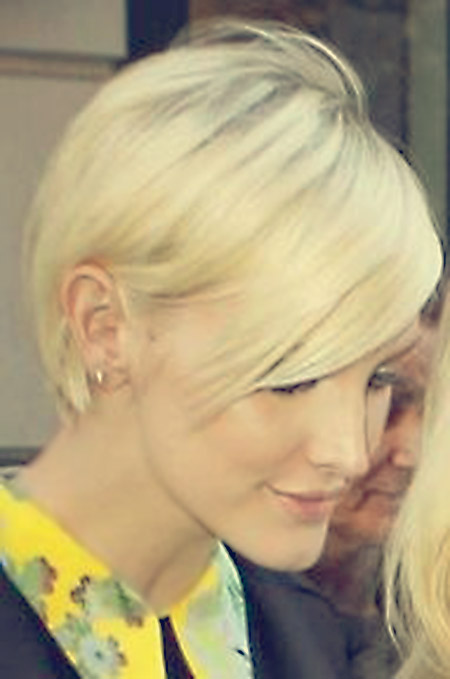 Lovely Blonde Pixie Hairstyle
