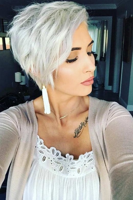 Messy and Layered Pixie