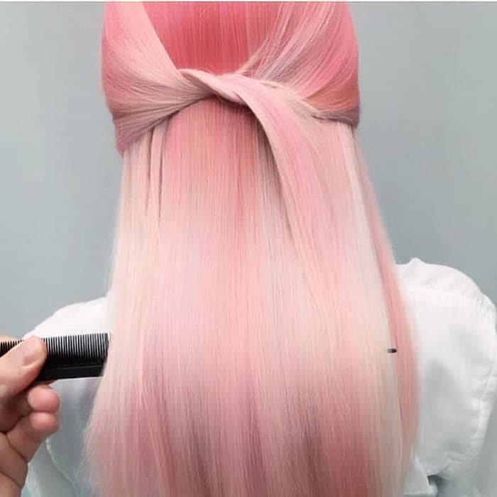 Multidimensional Pastel Pink Hair