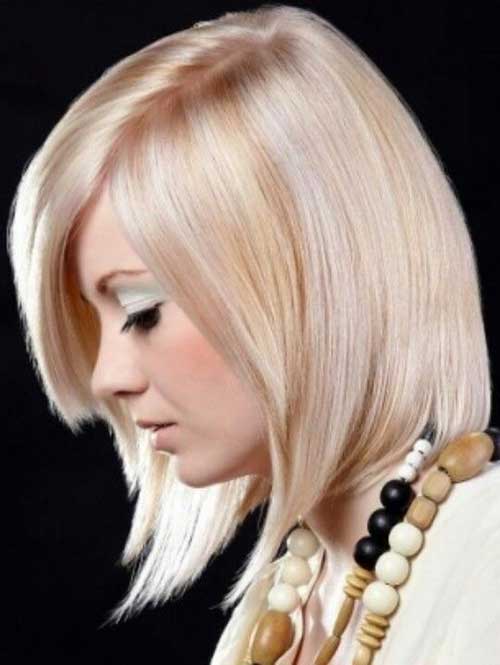 Pink And Blonde Straight Bob Hair with Side Bangs