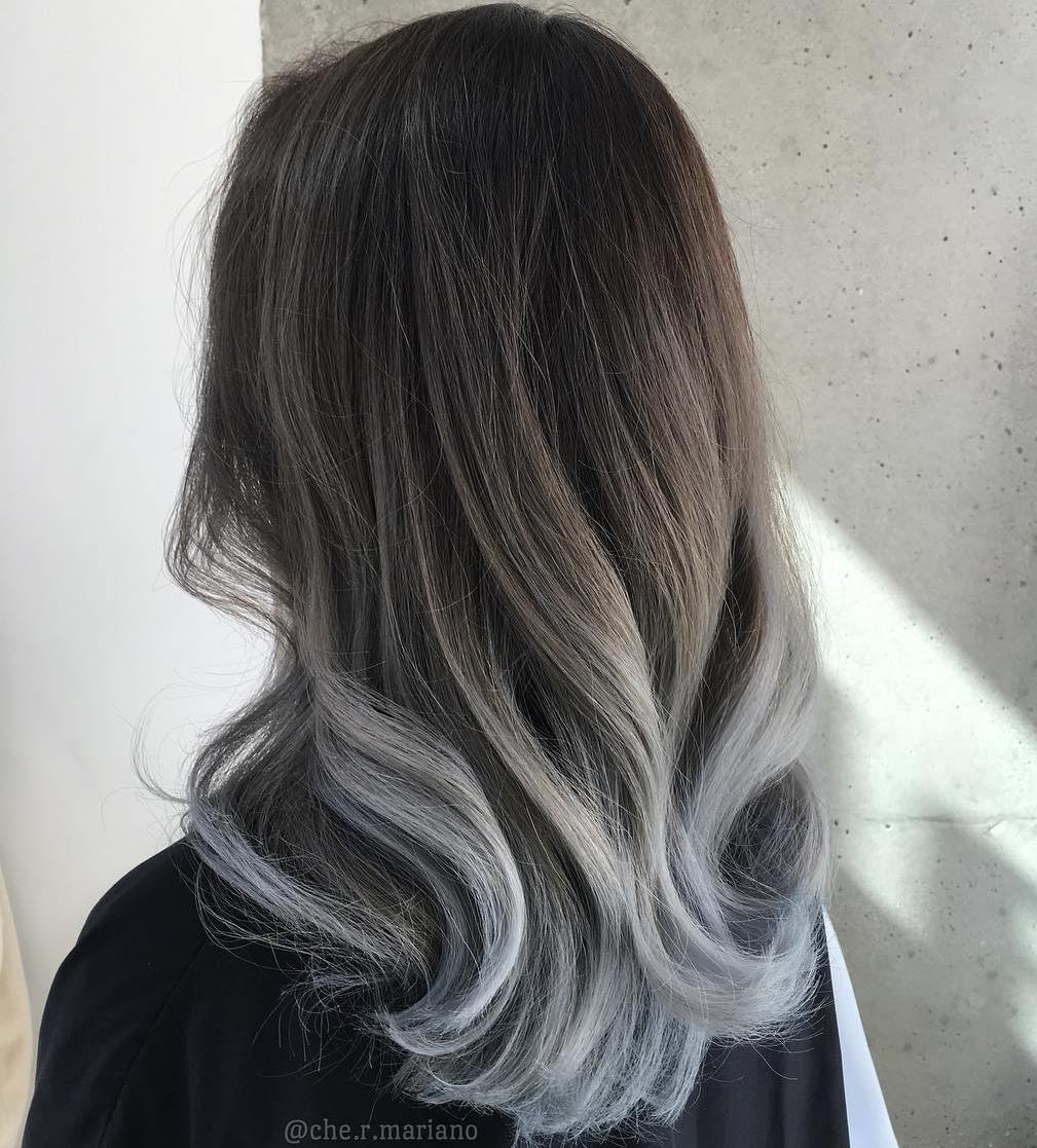 Smoke and Silver Ombre
