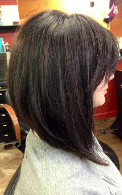 Best Angled Long Bob Haircut for Thick Hair