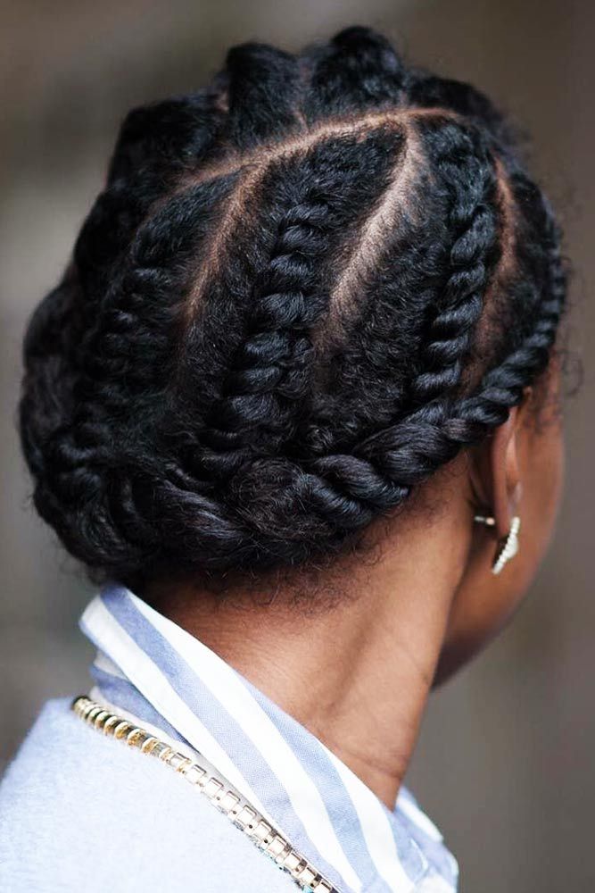 Braided and Tied up Hair