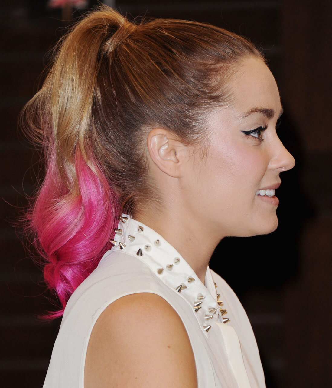 Brown and Pink Ponytail