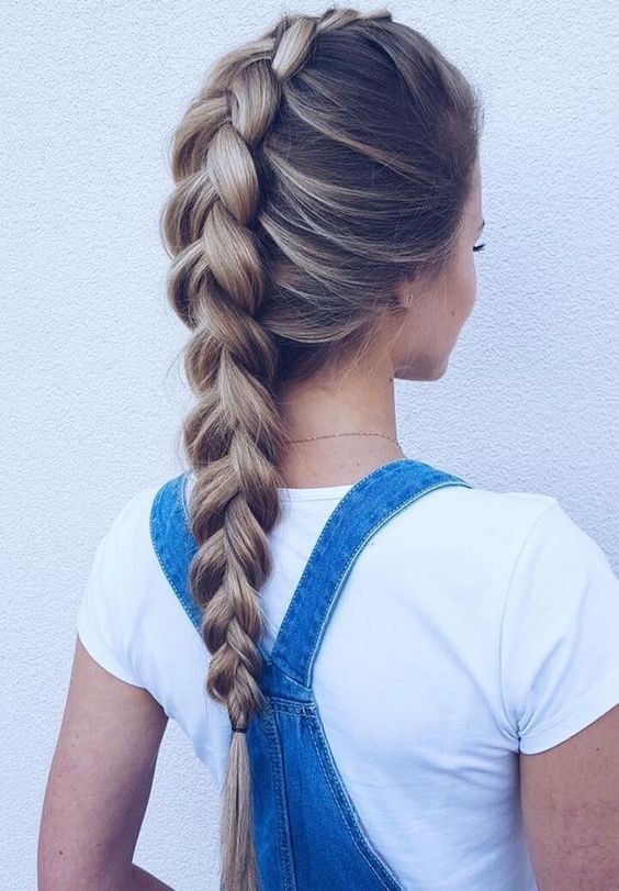 Classic French Braid Hairstyle