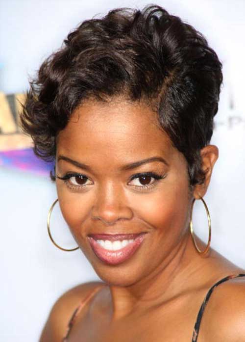Extremely Short Pixie Hairstyle for African American Women