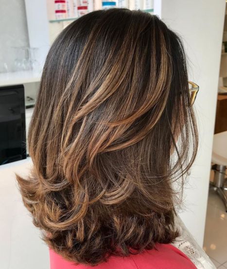 Shoulder Length Haircut with Flicked Ends