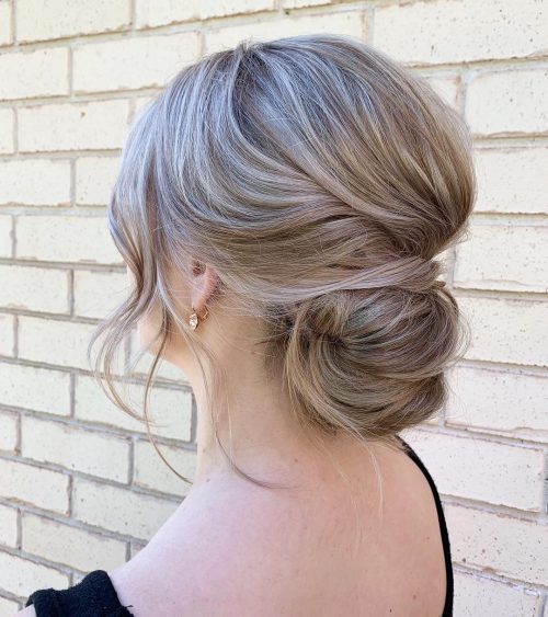 soft and romantic updo