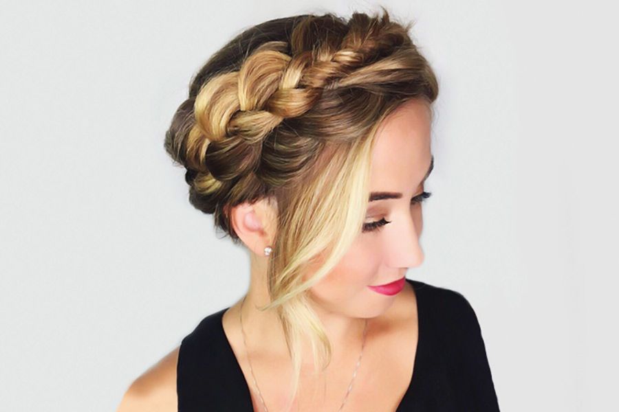 Bold Braided Hairstyle