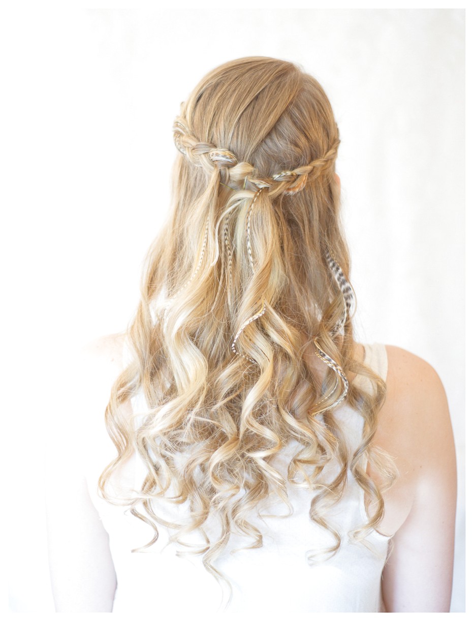 Effortless and Luxurious Half Updo