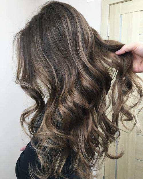 Long Hair with Ash Bronde Color