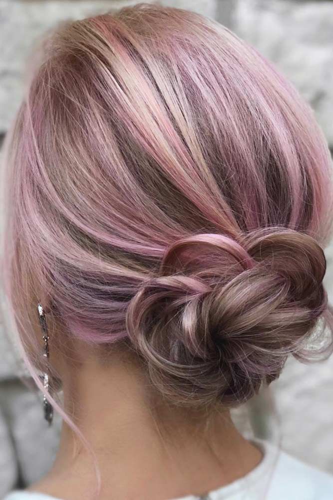 Pink Highlighted Flower Haircut