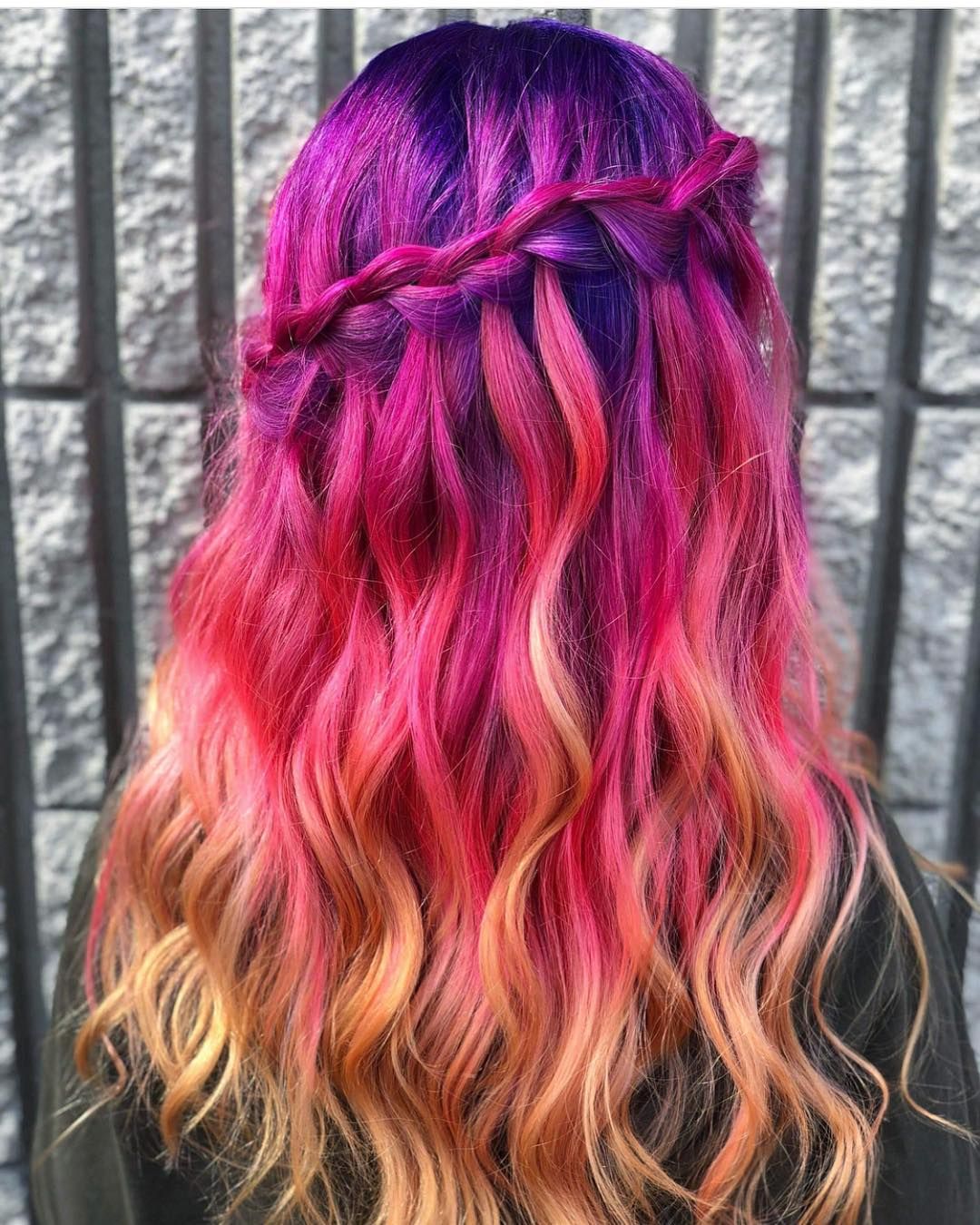 Pink and Purple Hair Color