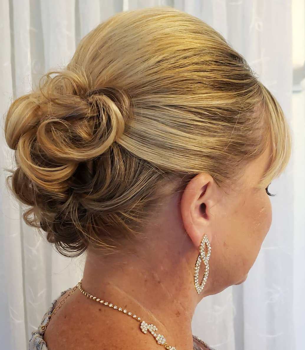 Sleek and Curly Updo