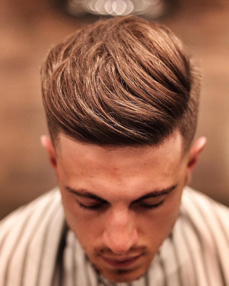Textured Quiff with Side Part