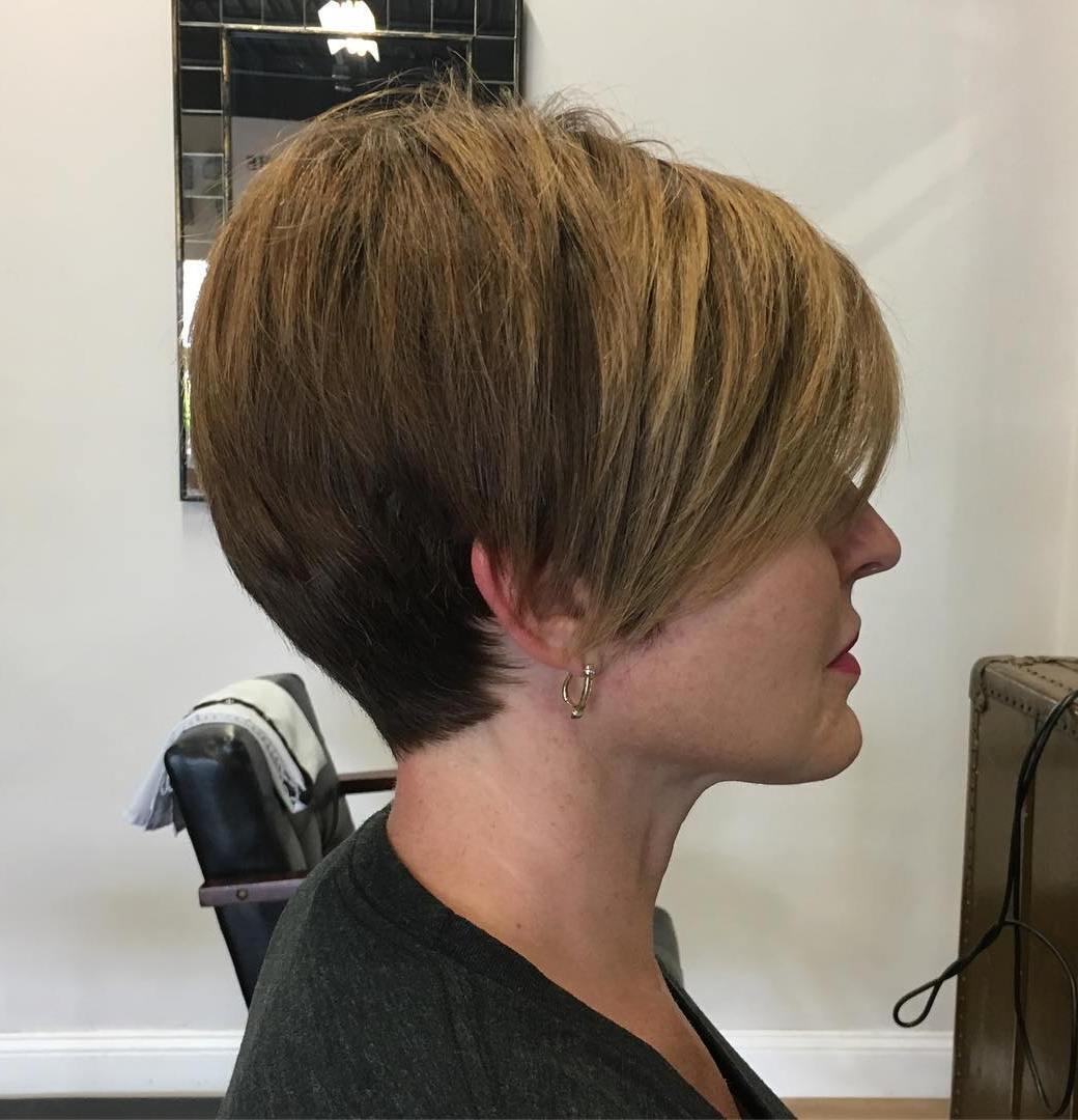 Two Toned Short Layered Hairstyle