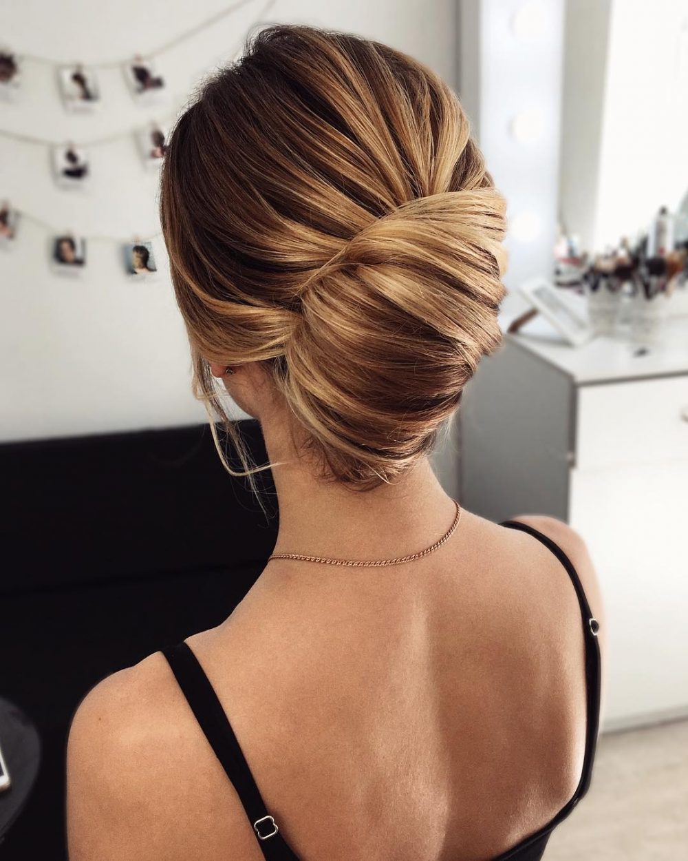 simple french twist updo