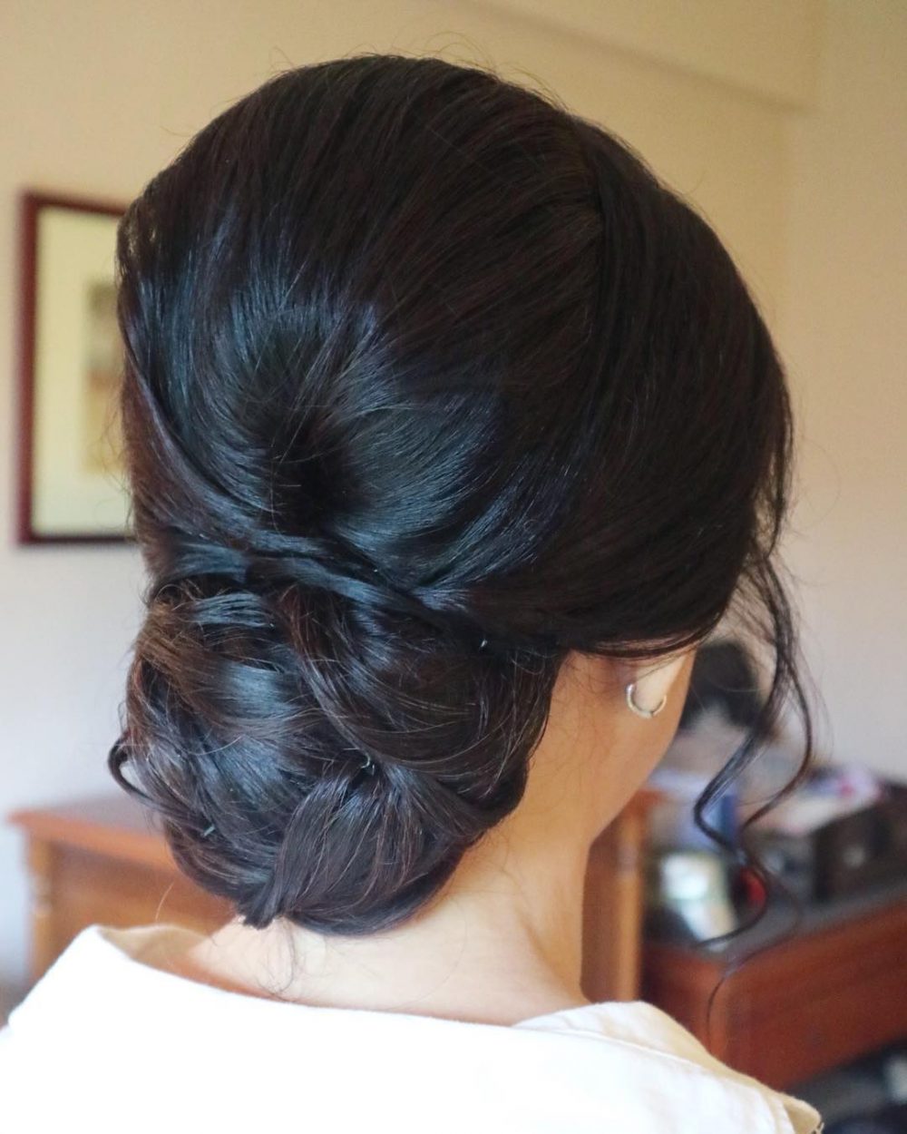 simple low updo long easy updos